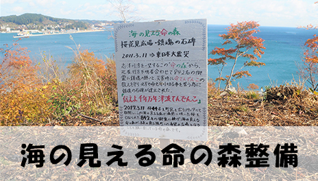 海の見える命の森整備