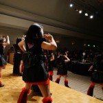 よさこいの演舞中は音響を