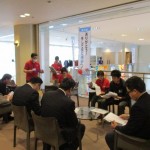 開場前に町民へイベントの流れを説明し
